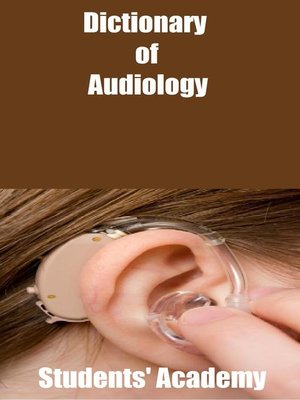 cover image of Dictionary of Audiology